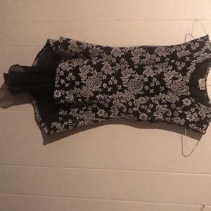 A black and white blouse